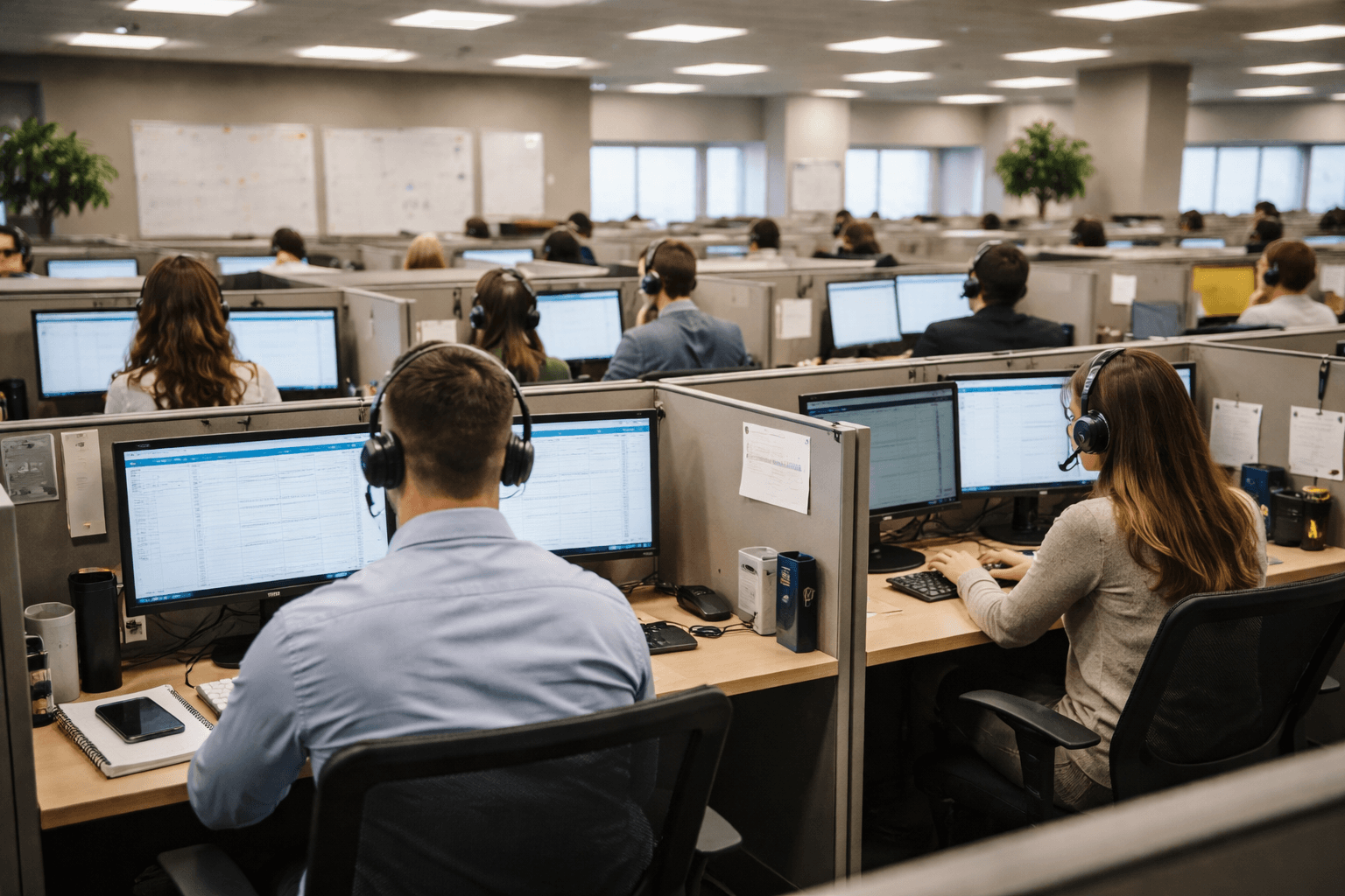 Premium Rx National office operations team coordinating customer support and fulfillment communication.